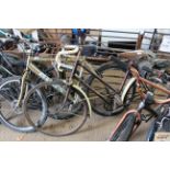 A 1950's Rudge bike with Brooks seat