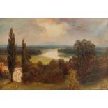 J. Lewis, pair of studies depicting river scenes, signed oils on canvas, 30cm x 45.5cm