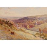 S.G. William Roscoe, landscape study, signed watercolour, 24.5cm x 34.5cm, unframed