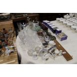 A collection of various china and glass to include