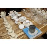 A quantity of various bone china teaware etc.