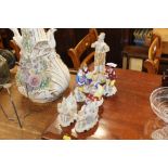 Seven various porcelain figures