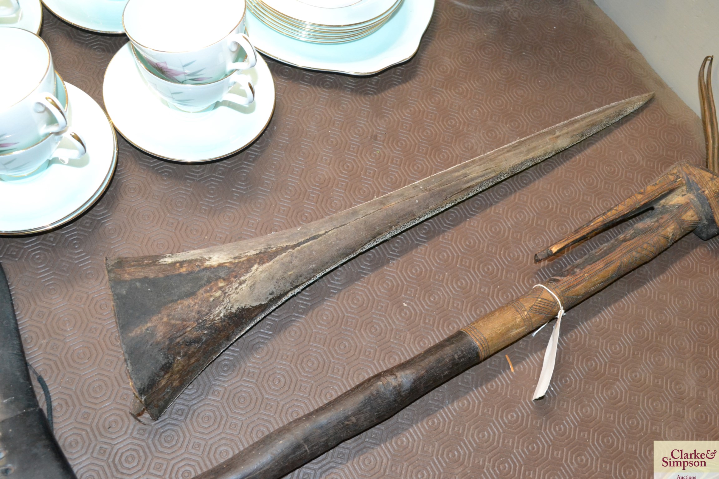 An Ethnic tomahawk; a Kukri knife and a Marlin bill - Image 2 of 6