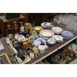A large collection of various decorative porcelain
