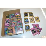 A collection of Yu-Gi-Oh trading cards