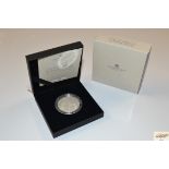 A Piedfort Royal Mint silver £5 proof coin, 95th b