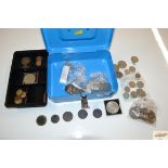 A tin of miscellaneous coinage