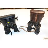 Two pairs of binoculars