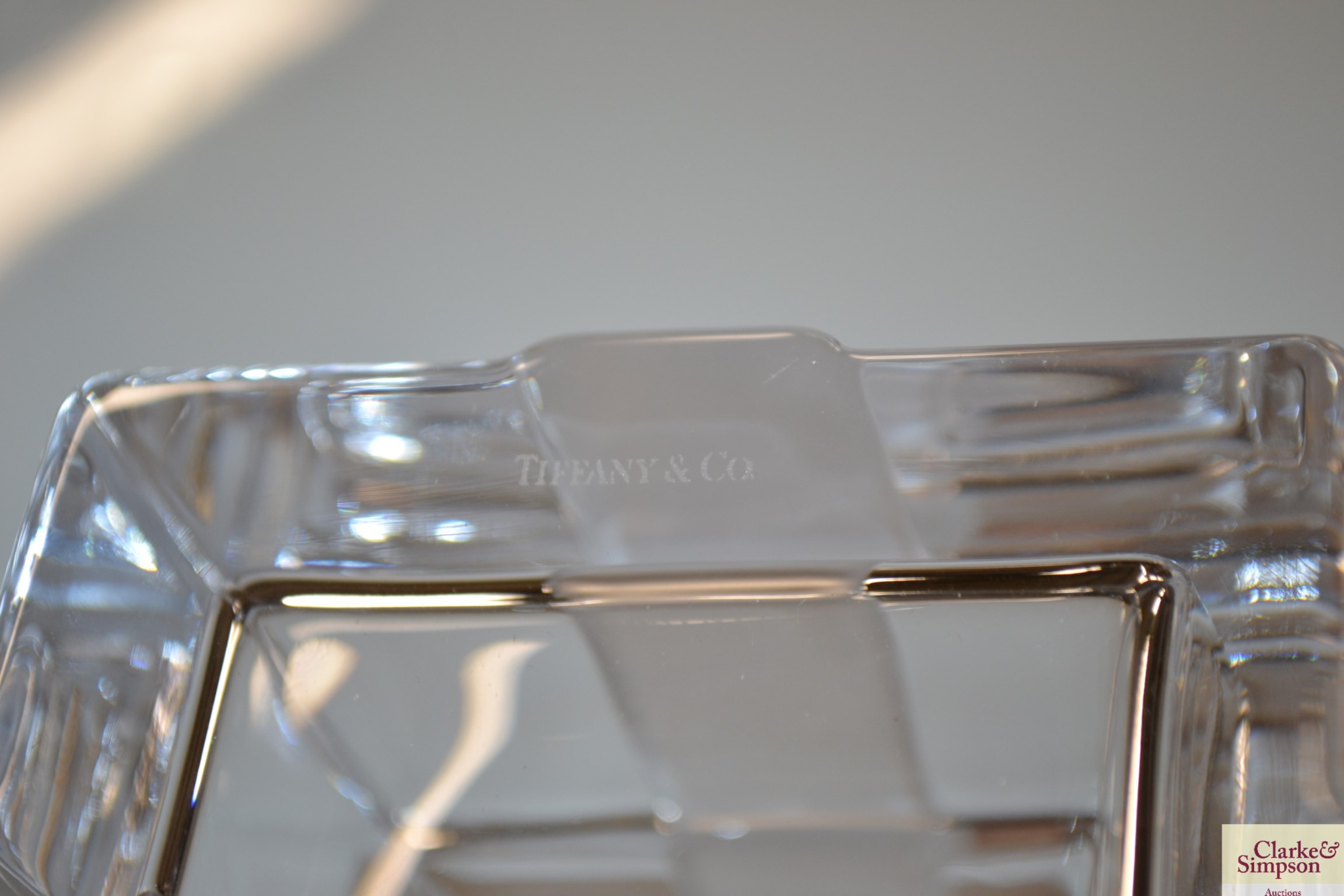 A Tiffany & Co cut glass trinket box - Bild 4 aus 4