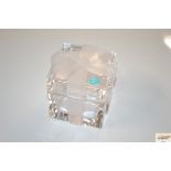 A Tiffany & Co cut glass trinket box