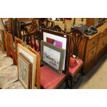 A set of six 19th Century mahogany dining chairs