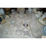 A quantity of various table glassware to include c