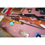 A Webley Scott Hawk .22 break barrel air rifle wit