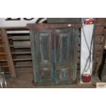 A vintage style wooden door frame