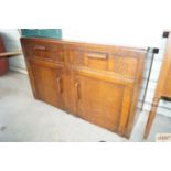 A 1920's / 30's sideboard fitted two drawers