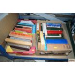 Two boxes of various books