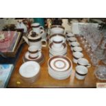 A quantity of Denby tea and dinnerware