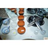 A quantity of ramakins; glass dishes; rice bowls e