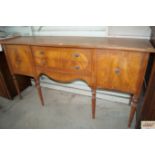 A mahogany bow fronted sideboard