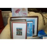 A quantity of pictures and prints