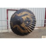 An Oriental decorated parasol