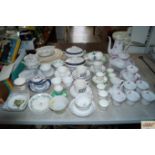 A quantity of mostly teaware to include Minton; LH