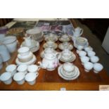 A quantity of teaware to include Thomas, gilt decorated trio's, Royal Doulton "Gold Concord" etc.
