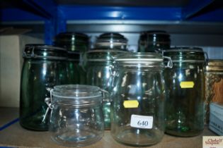A quantity of storage jars