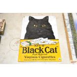 An enamel advertising plaque "Black Cat Virginia C