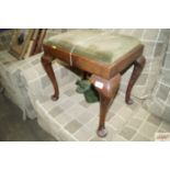 A Victorian mahogany stool