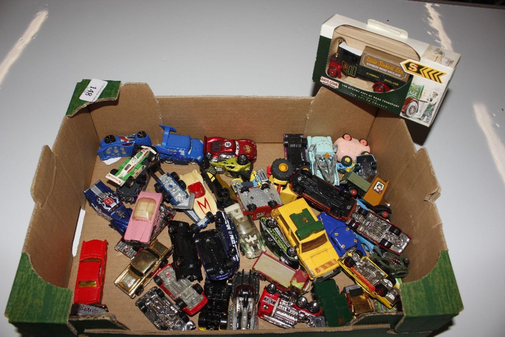 A tray box of miscellaneous die-cast model toys