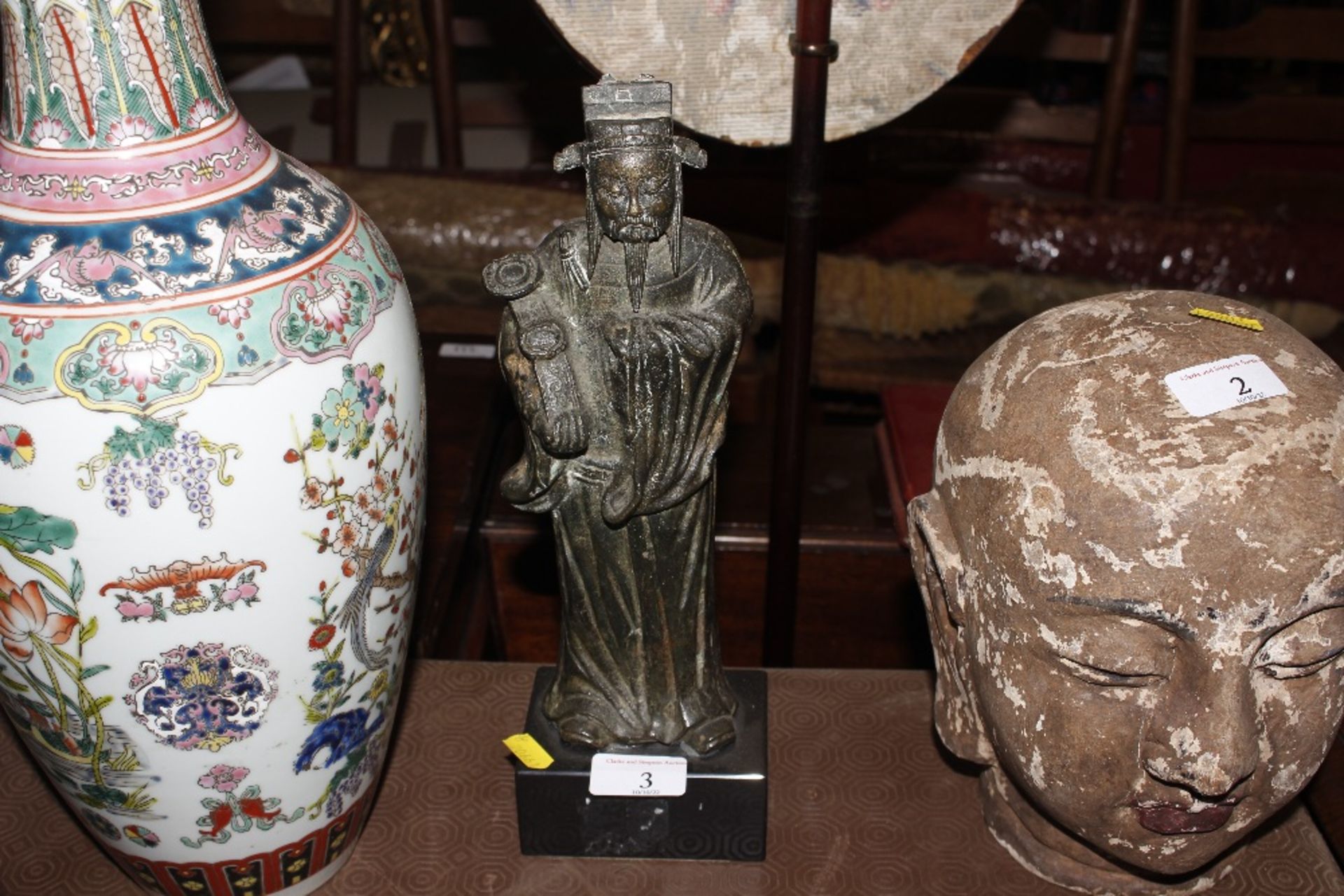 A Ming style bronzed figure