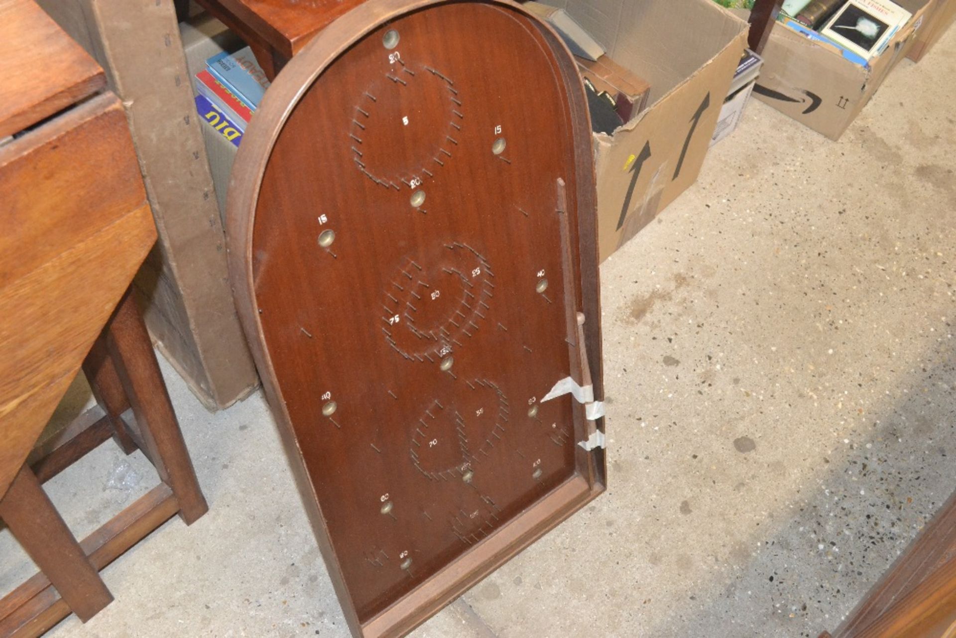 A Corinthian bagatelle table in original box