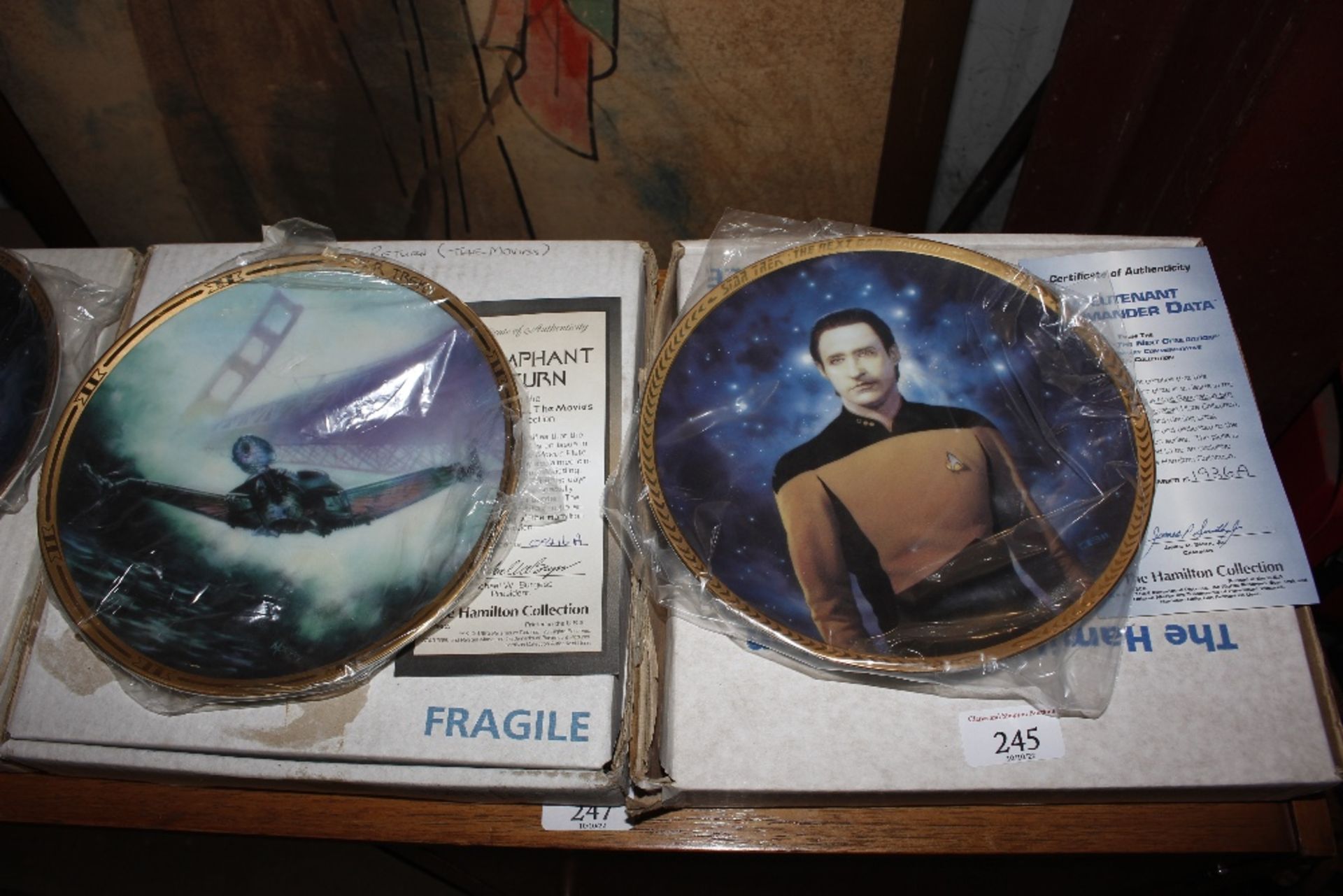 Four Star Trek collector's plates, boxed - Image 2 of 3