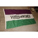 A Votes For Women Suffragettes pattern flag