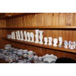 A quantity of various vases to include Portmeirion