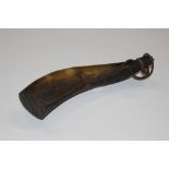 An antique powder horn