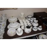 A quantity of Royal Doulton "Sherbrook" pattern te