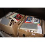 Three boxes of miscellaneous books