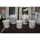 A quantity of Wedgwood Beatrix Potter decorated te