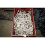 A box containing various rope