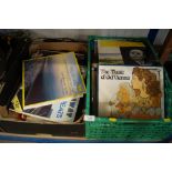 Two boxes of assorted records