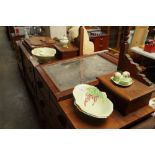 A collection of Carlton ware leaf dishes, preserve