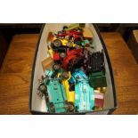 A box of diecast toys