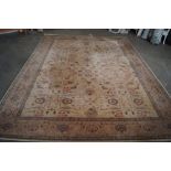 An approx. 12'2" x 9' patterned rug