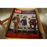 A box of Life magazines