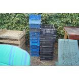 A quantity of plastic crates