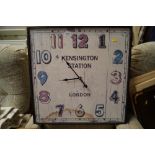 A reproduction Kensington Station wall clock