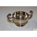 Chester 1903, twin handled pedestal bowl with presentation inscription