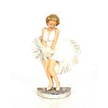 A cast iron Marilyn Monroe figure, 35cm high